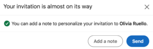how to send a personalised invite to connect on linkedin