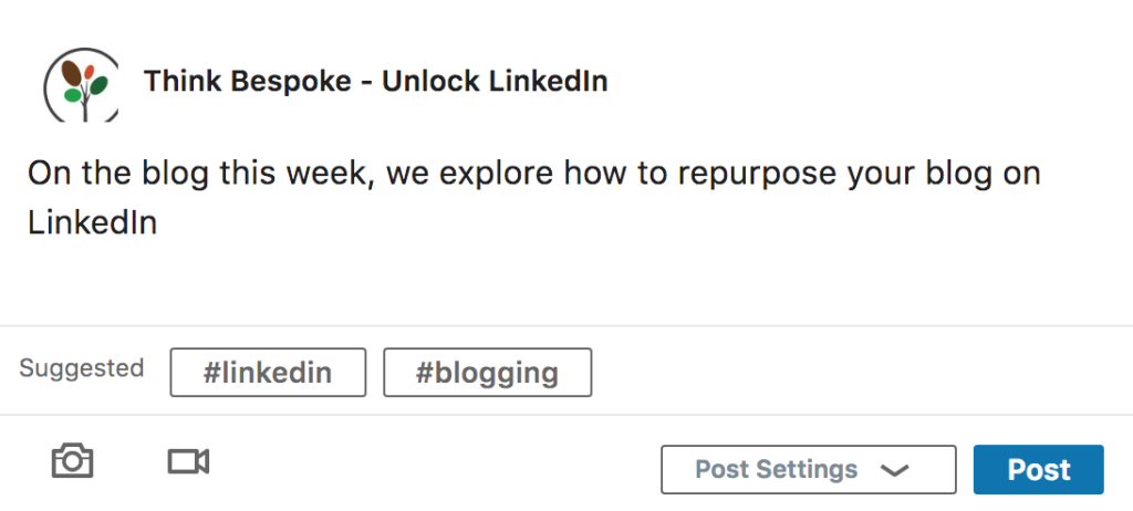 how to repurpose your b2b blog on linkedin