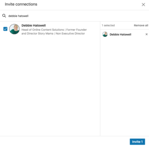 How to access the linkedin event feature