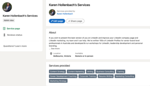 how to add services to your linkedin profile